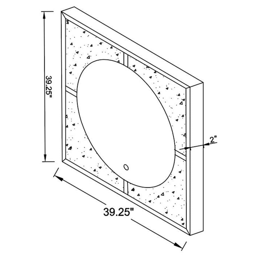MIRRIR WHIT LED - FIVE STAR FURNITURE LIQUIDATION