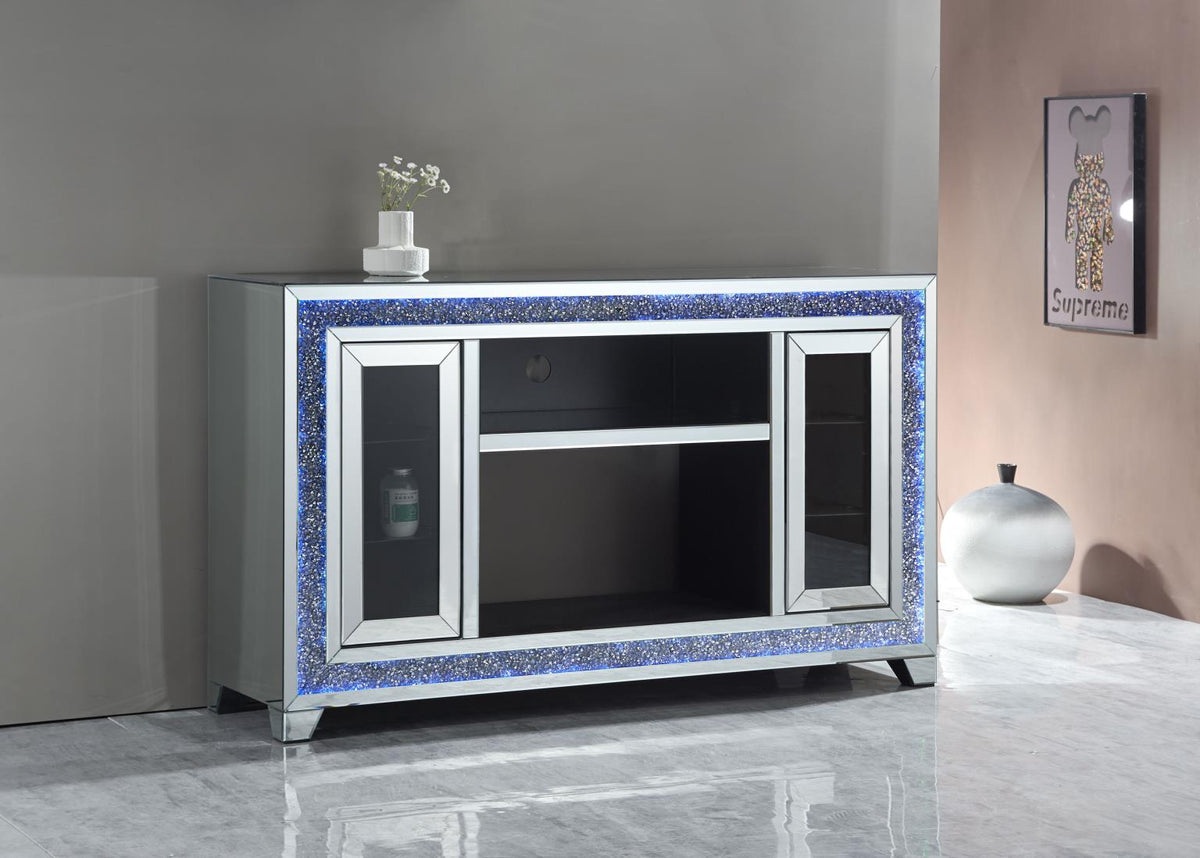 TV STAND W FIREPLACE