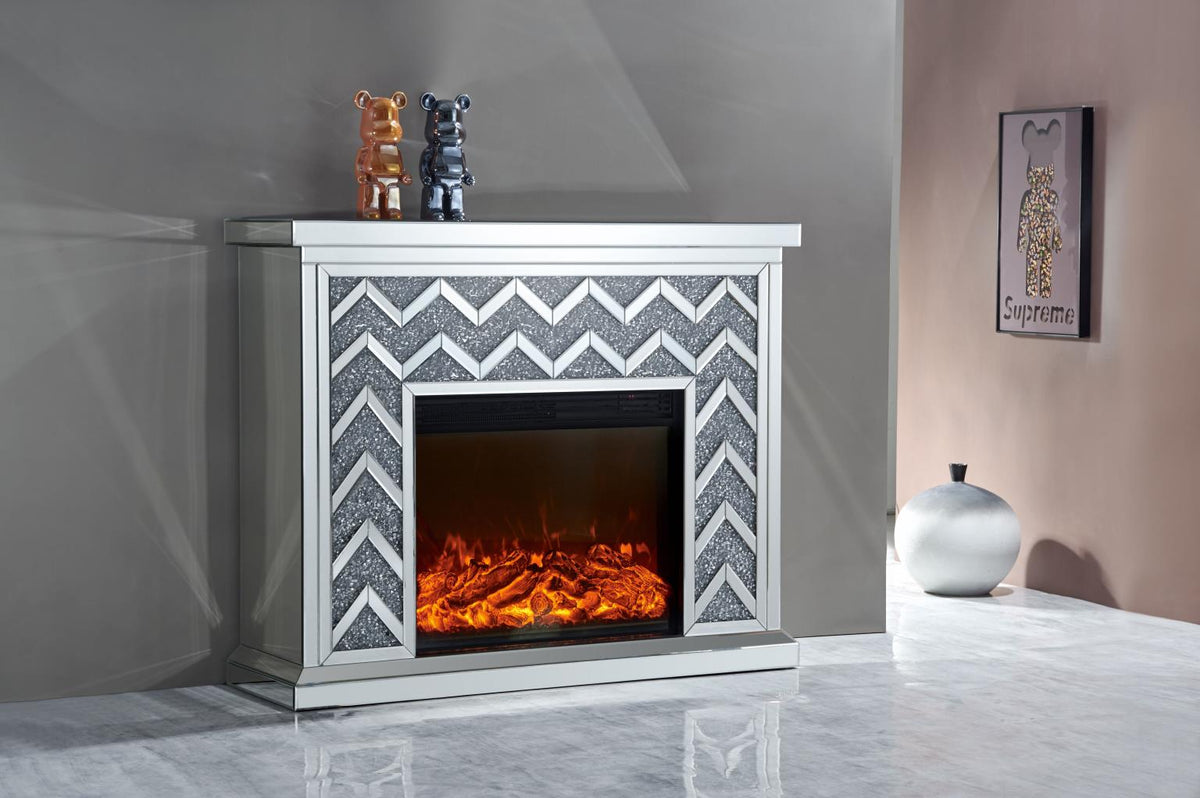 TV STAND W FIREPLACE