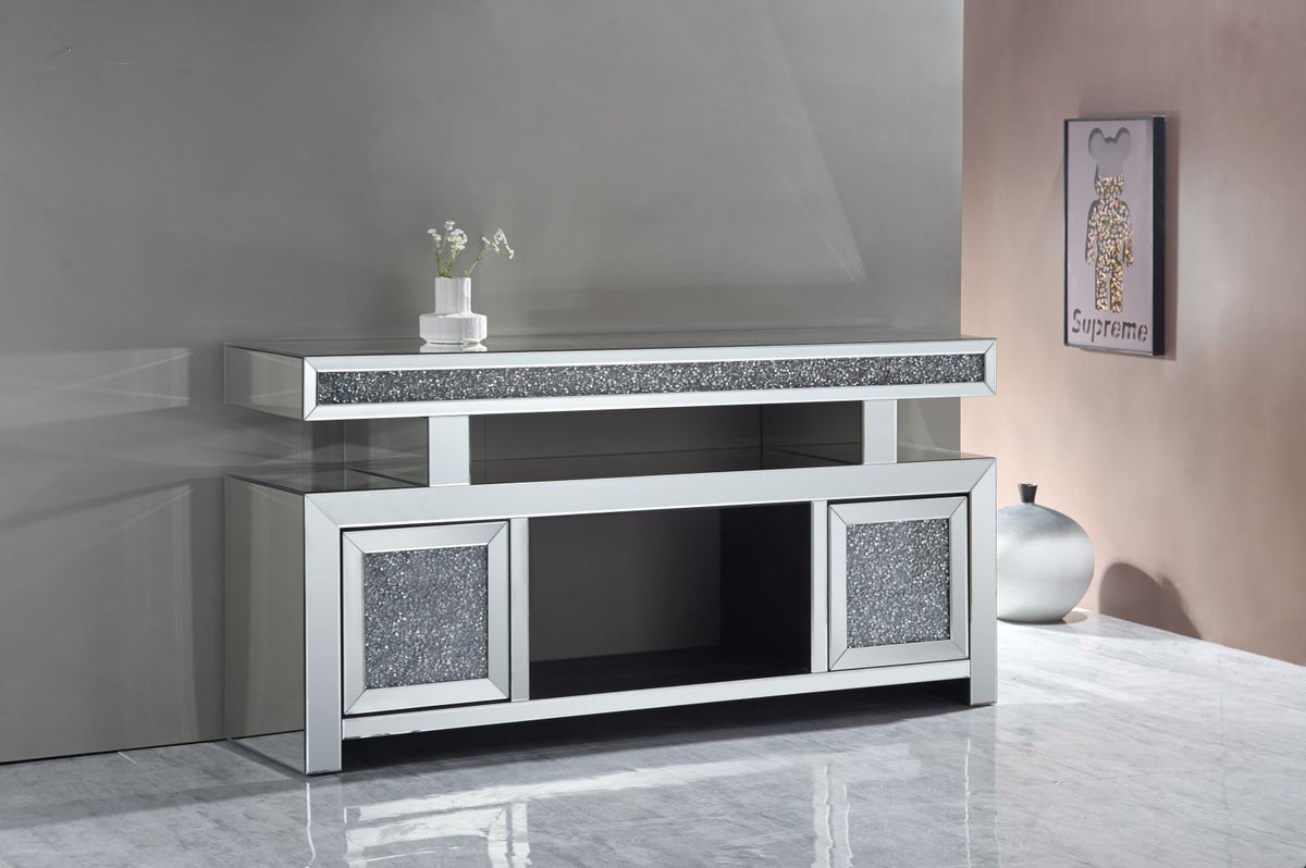 TV STAND W FIREPLACE