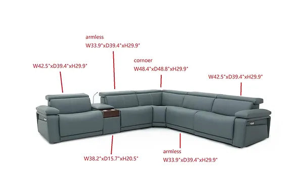 Sectional recliner