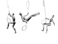 3 pc  climbers sculpture