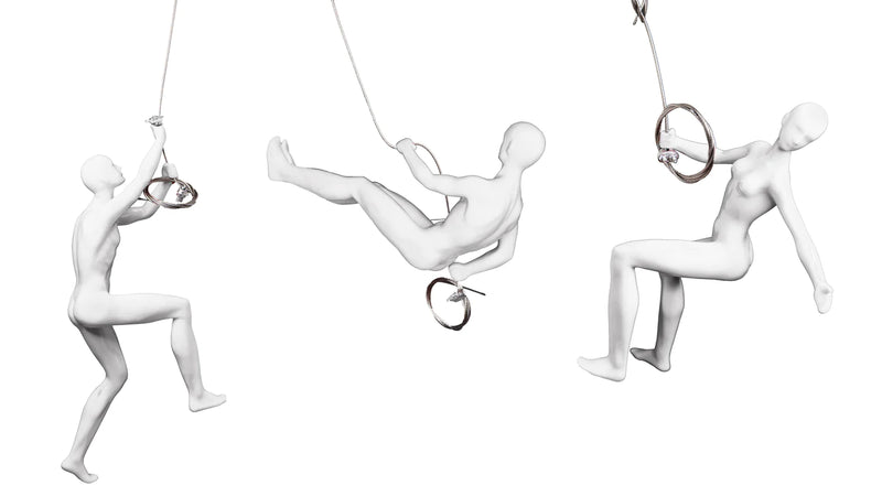 3 pc  climbers sculpture