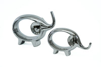 2pc Ceramic Elephant Set