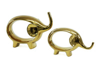 2pc Ceramic Elephant Set