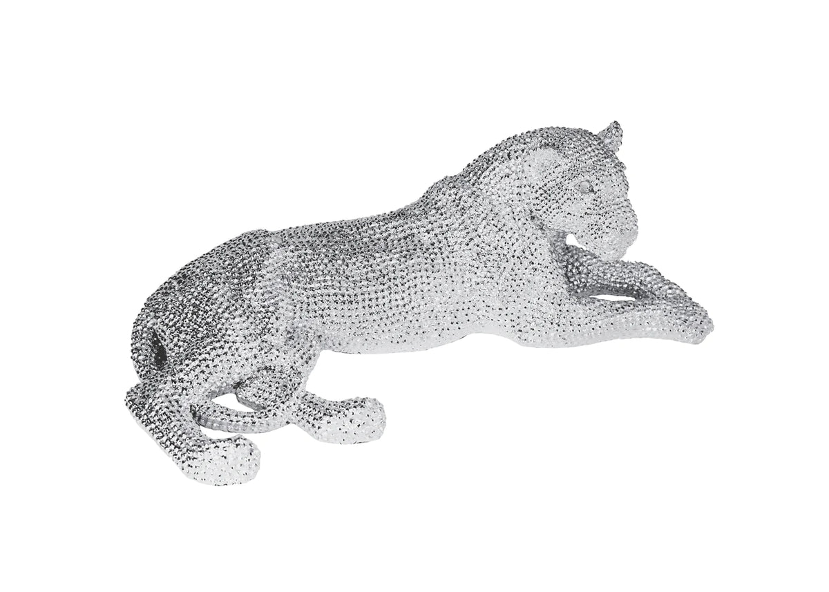 Laying Silver Leopard