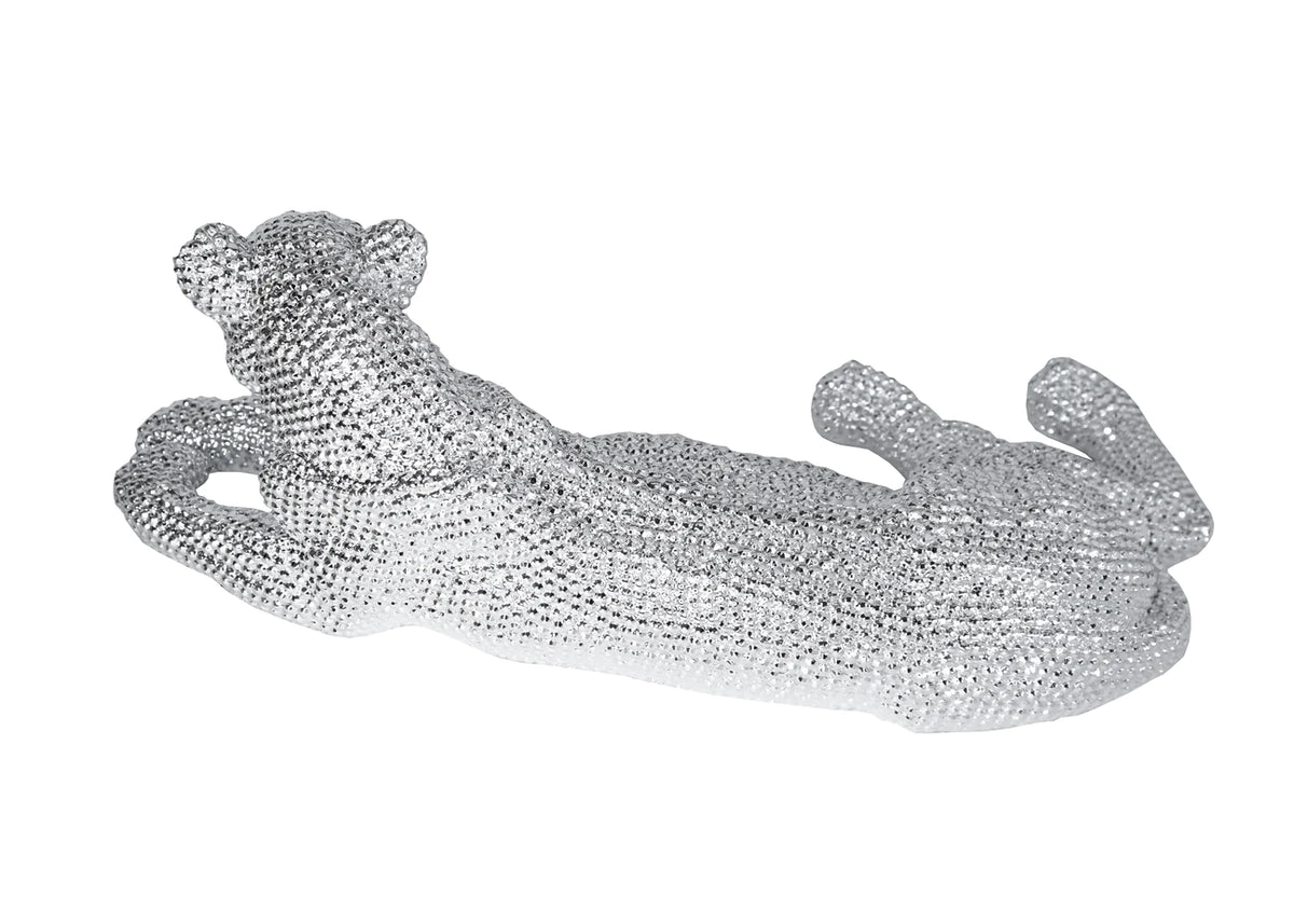 Laying Silver Leopard