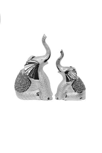 2pc Silver/Gold Elephant Set
