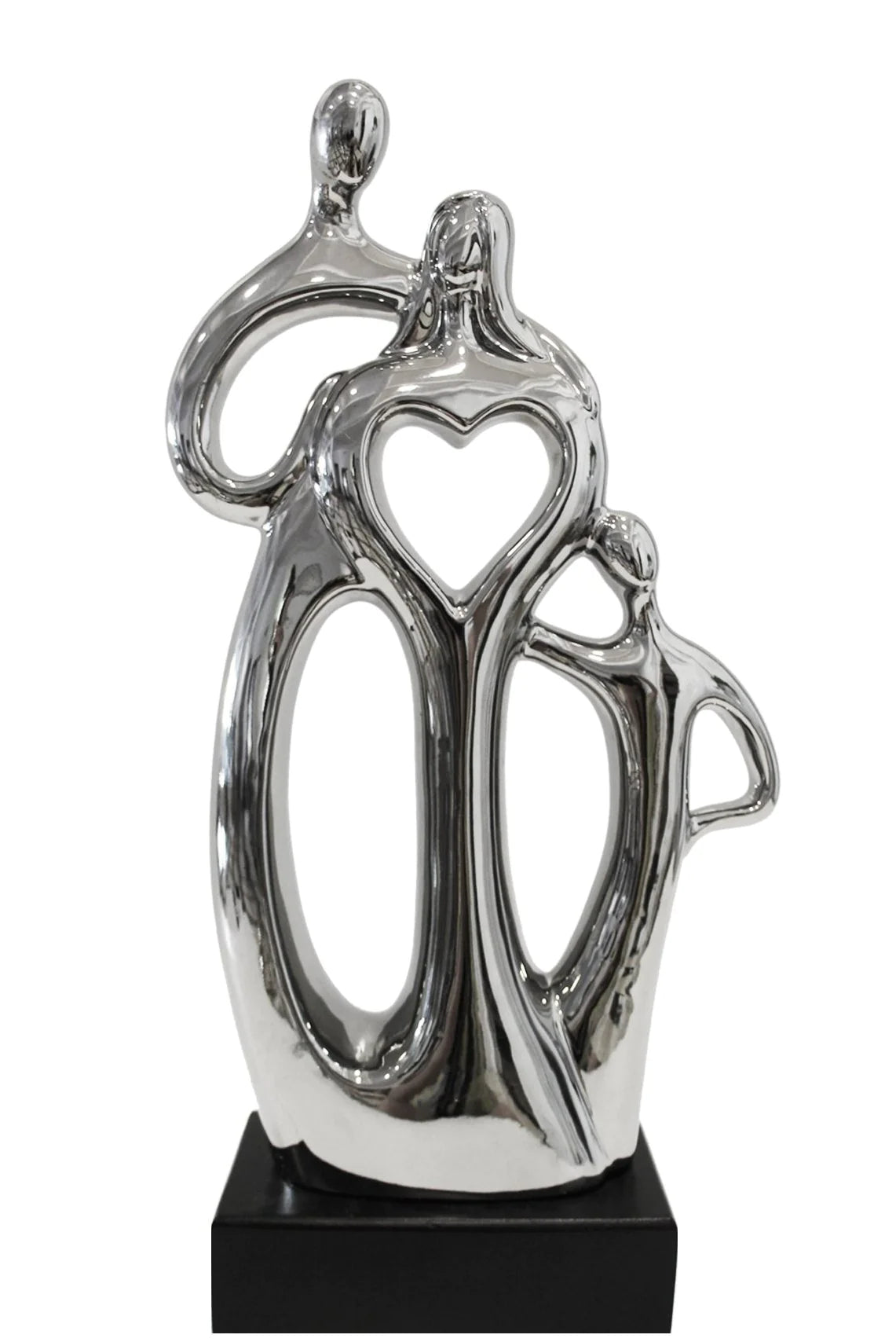 Family Heart Cut Out Sculpture