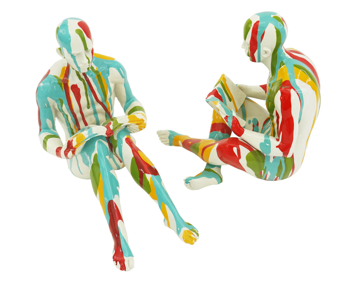 Reading Man Sitting set 2