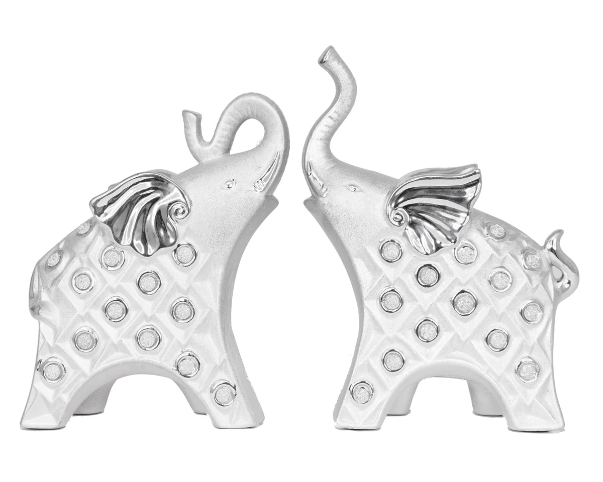 2pc Elephant Set Decor