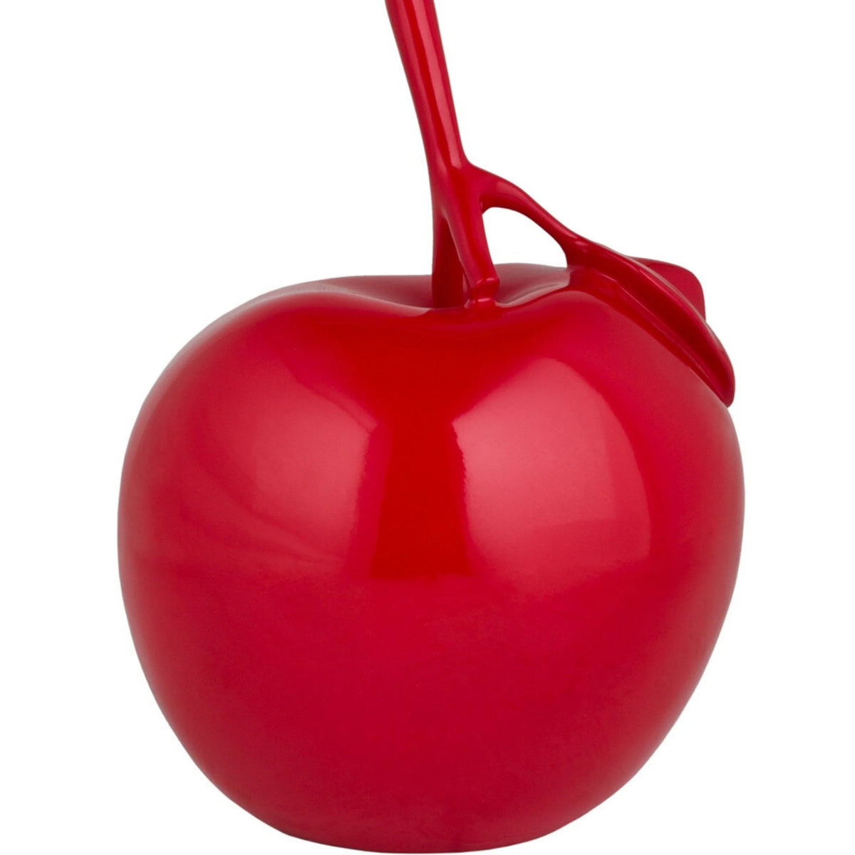 SOLID COLOR APPLE SCULPTURE // RED