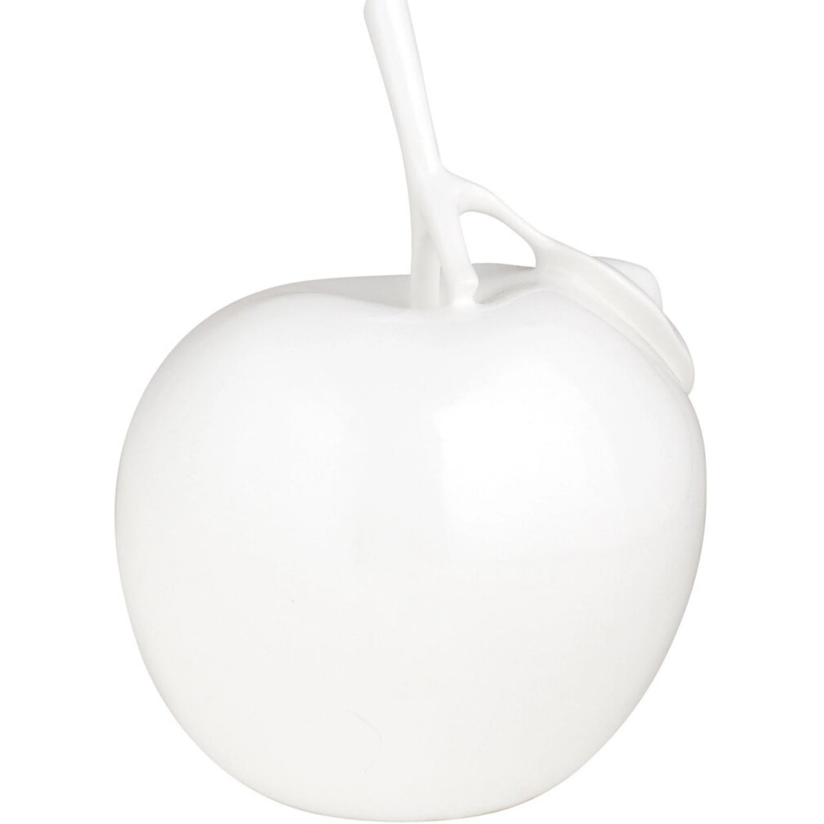 SOLID COLOR APPLE SCULPTURE // WHITE