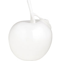 SOLID COLOR APPLE SCULPTURE // WHITE