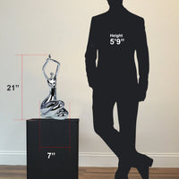 ELIZABETH SCULPTURE // LARGE CHROME