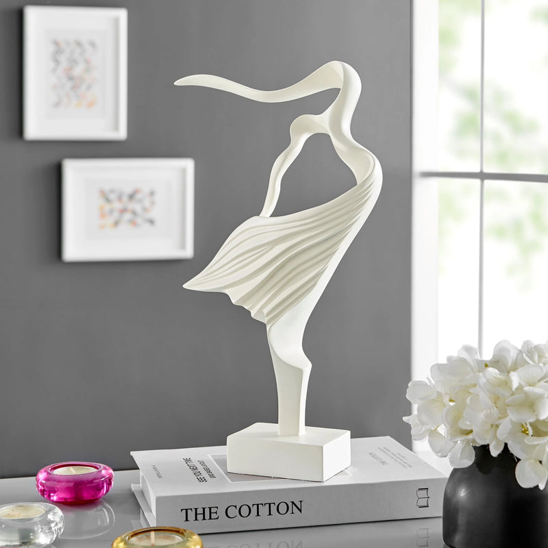 WATER DANCE SCULPTURE SET OF TWO // MATTE BLACK & WHITE