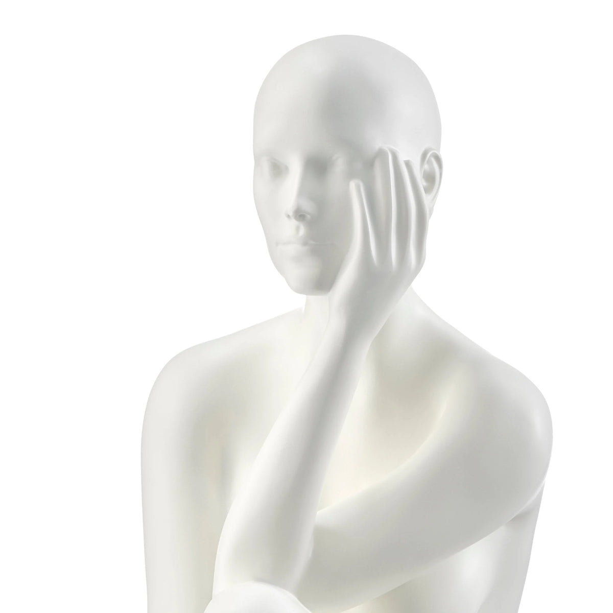 ANTOINETTE DOLL SCULPTURE WITH BASE // MATTE WHITE