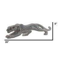 BOLI PANTHER SCULPTURE // GLASS AND CHROME