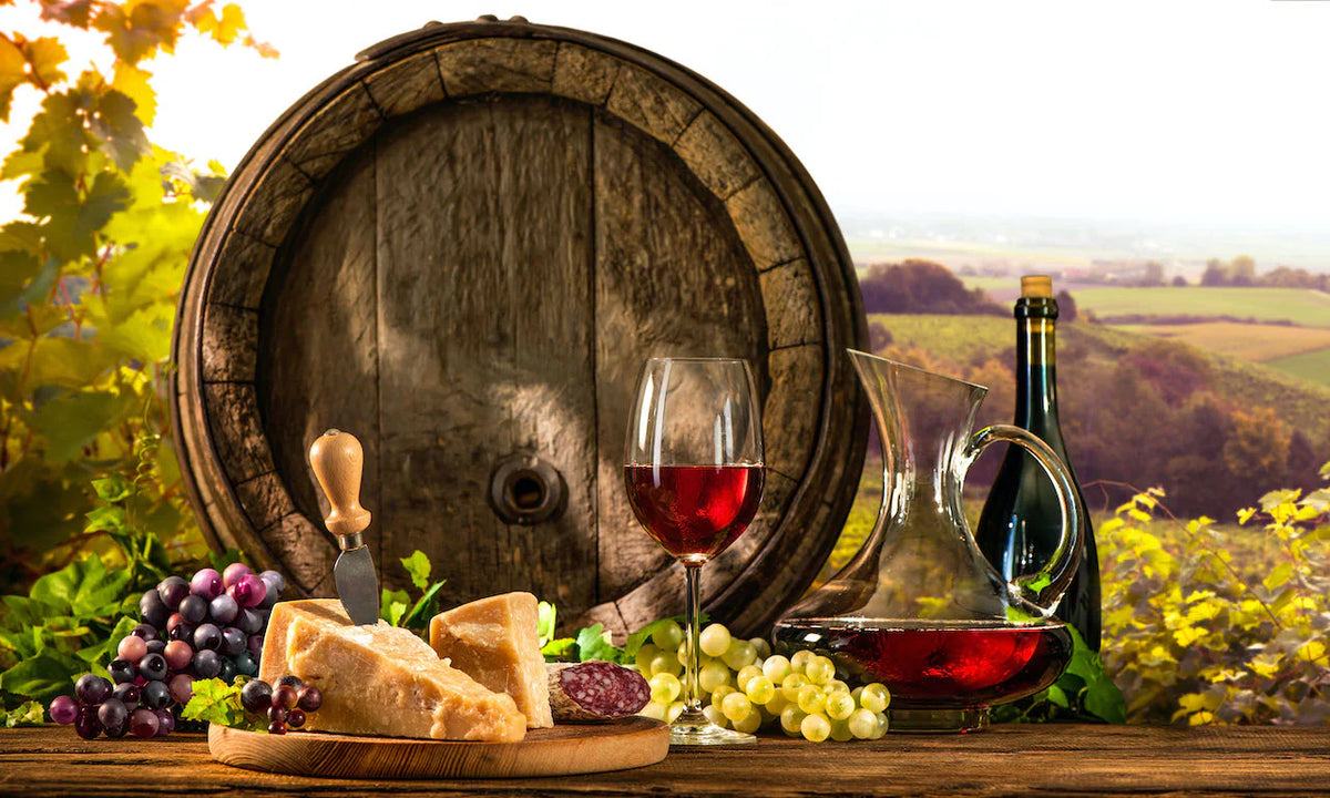 Vine Kitchen Glass Wall Art