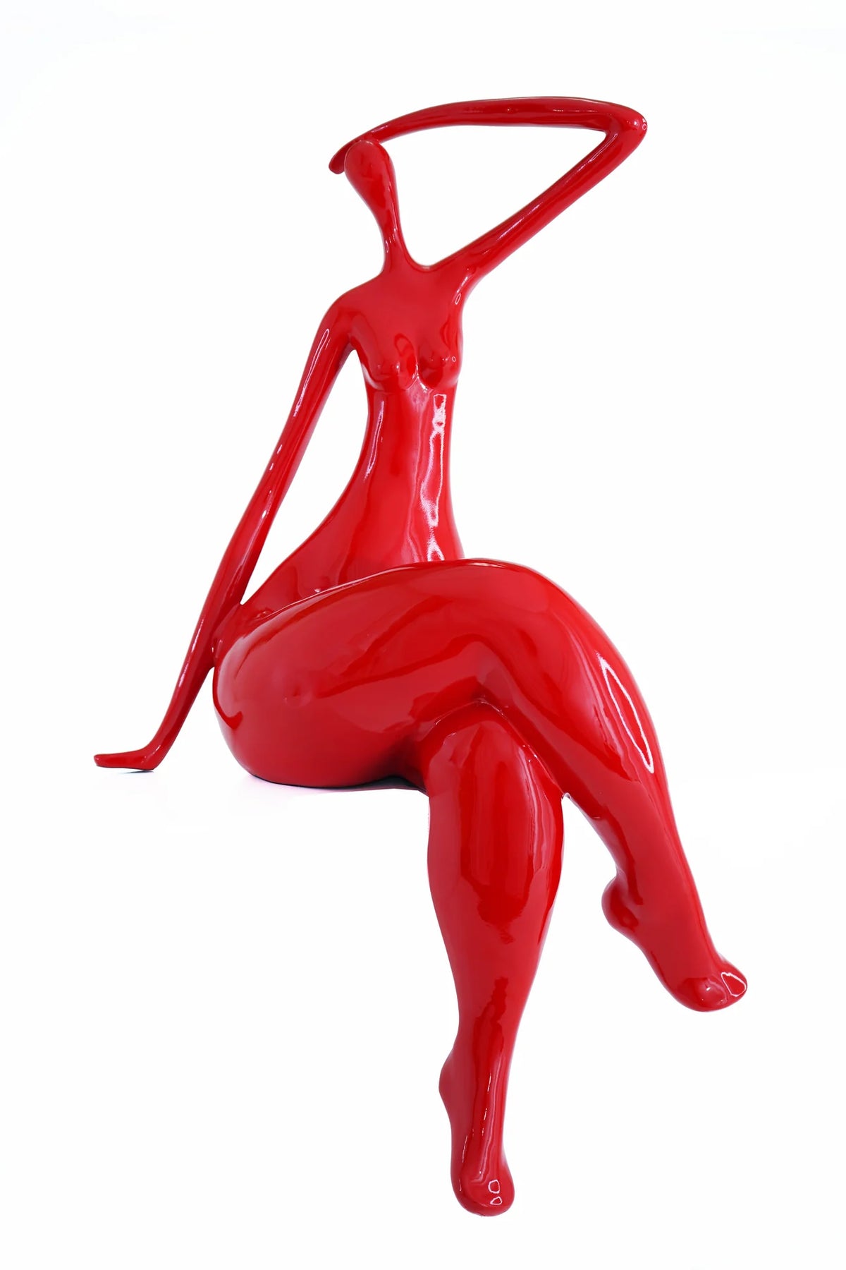 ISABELLA SCULPTURE // SMALL METALLIC RED , RED OR WHITE
