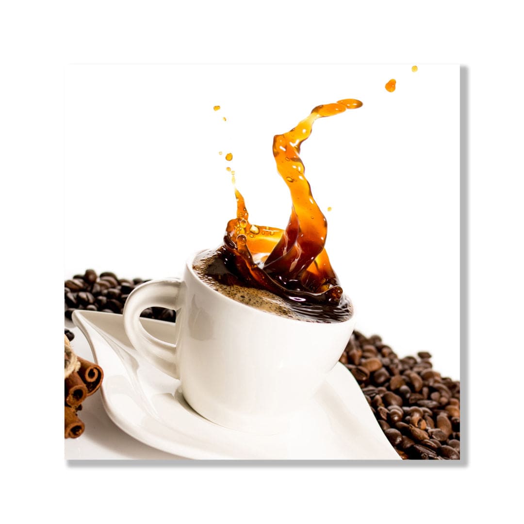 Café glass art 4 pc set