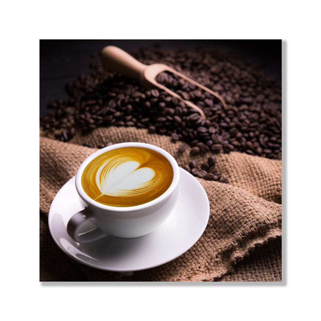 Café glass art 4 pc set