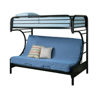 Bunk bed Twin over futón bed