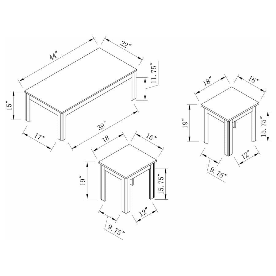 COFFEE TABLE 3 PC SET