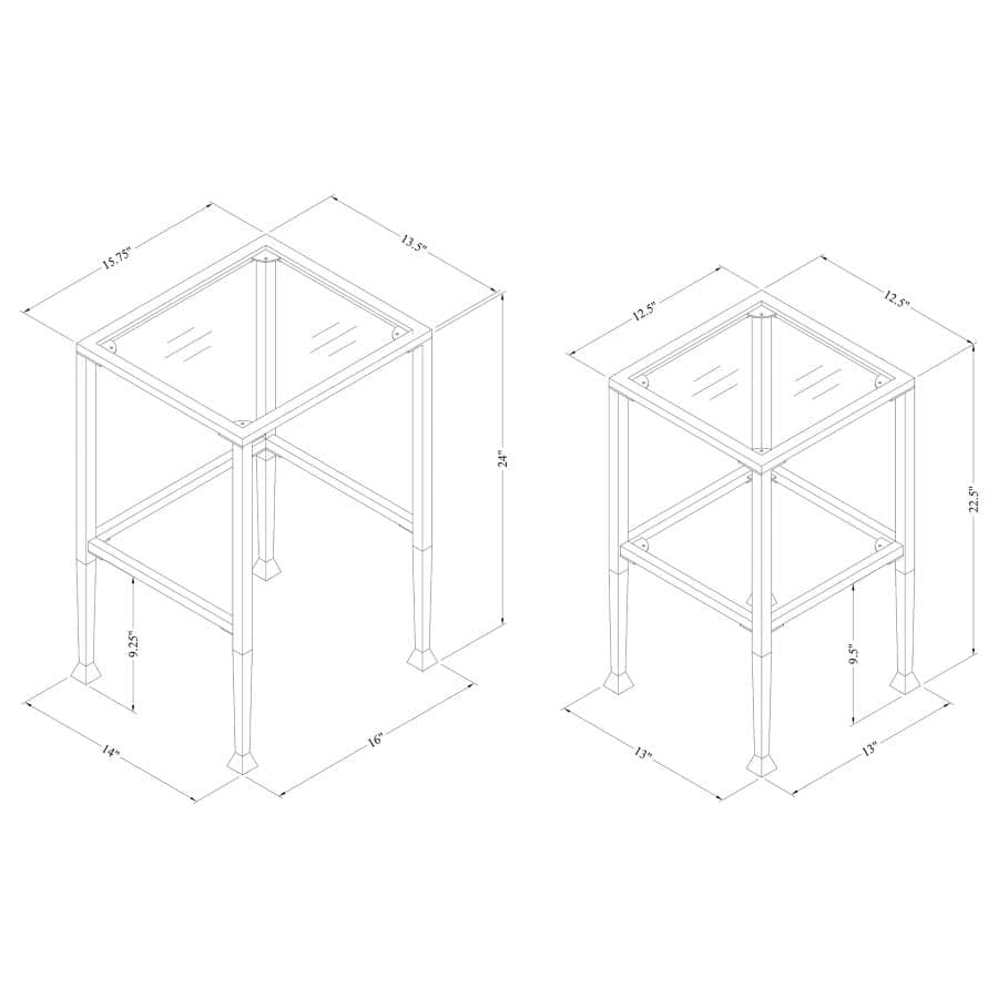 COFFEE TABLE 2 PC SET