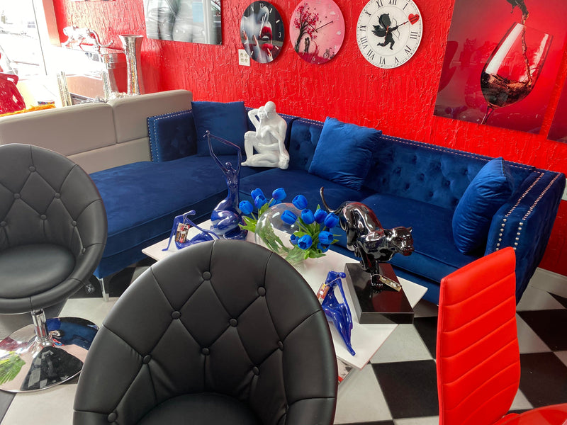 SECTIONAL VELVET - FIVE STAR FURNITURE LIQUIDATION