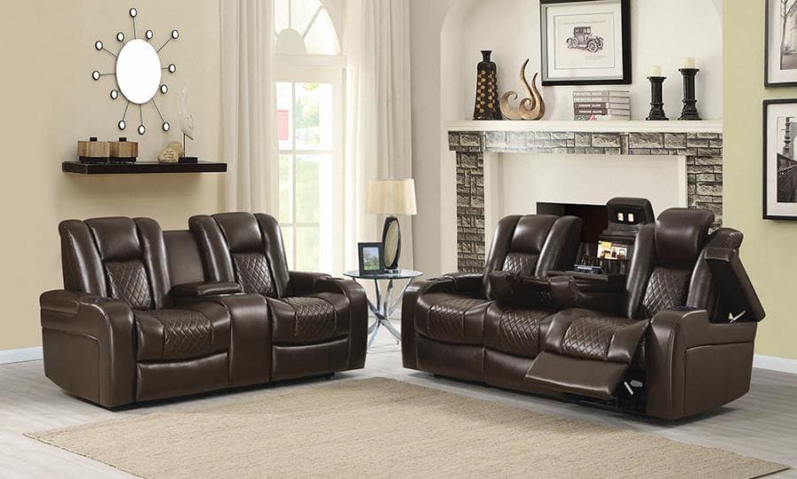 POWERS LIVING ROOM  RECLINERS SOFA AND LOVESEAT - FIVE STAR FURNITURE LIQUIDATION